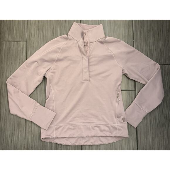 Mountain Hardware Women’s Purple Long Sleeve Fleece With Snap Buttons Size Small - Picture 1 of 6
